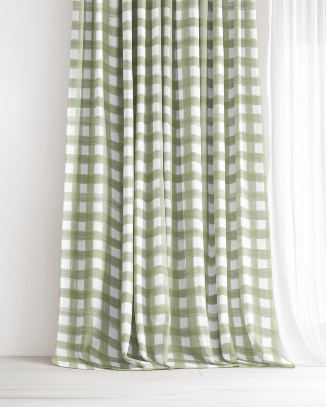 Dekorativer Vorhang – Landhauskaro