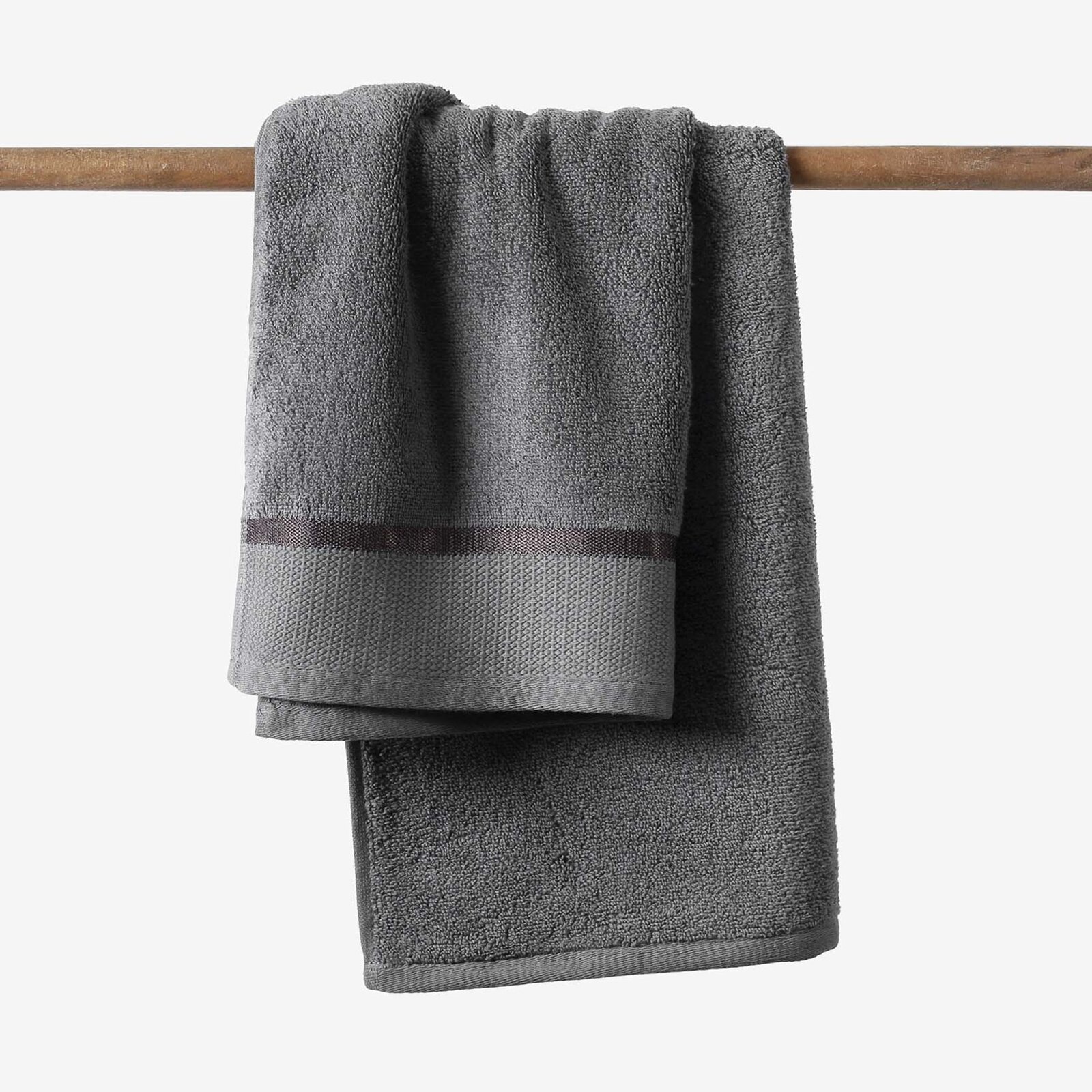 Frottierhandtuch/Duschtuch Soft - dunkelgrau