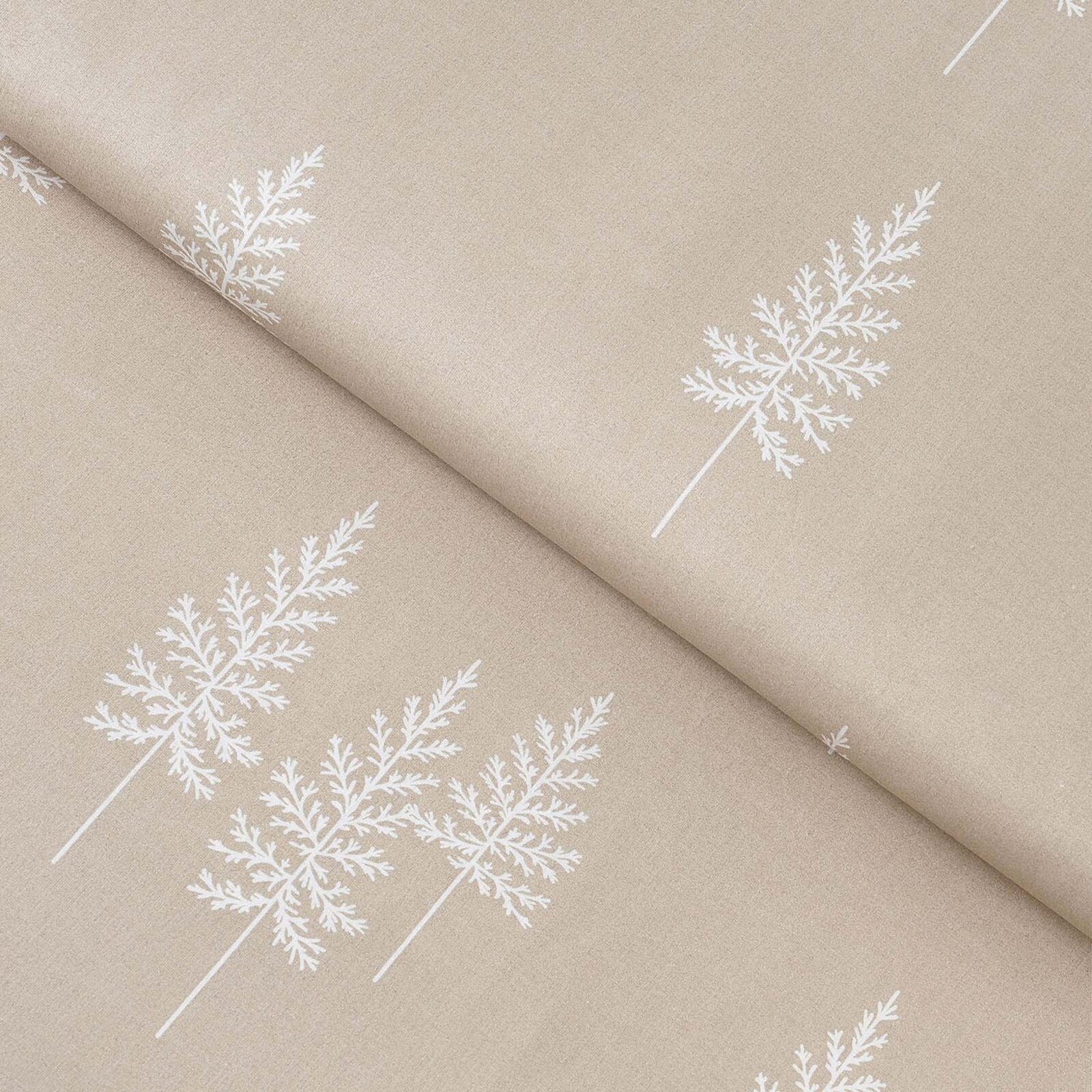 Weihnachtlicher Baumwollstoff - Nordische Tannenbäume