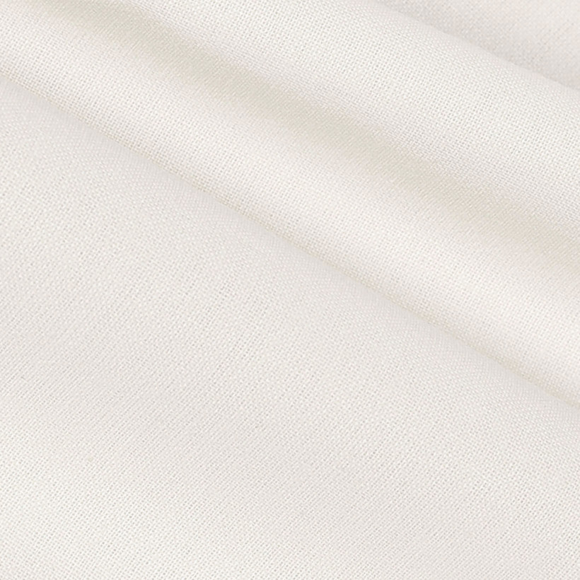 Ovale Tischdecke aus 100% Baumwolle - elfenbein