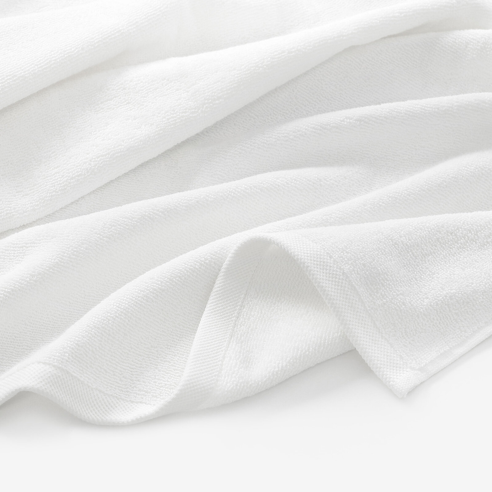 Frottierhandtuch/Duschtuch Soft ohne Bordüre – weiß