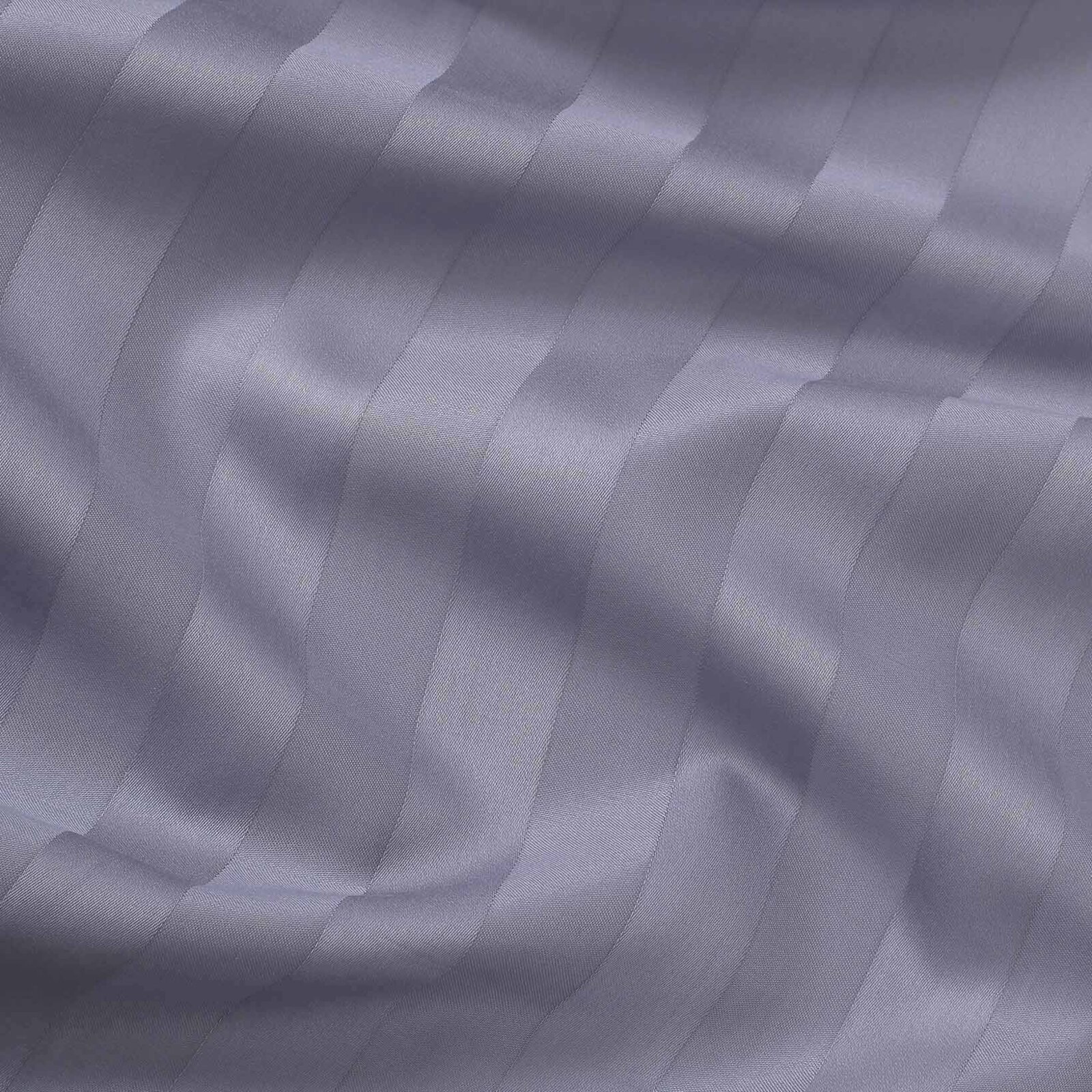 Festliche ovale Damast-Tischdecke - dunkelgraue Streifen mit Satin-Glanz