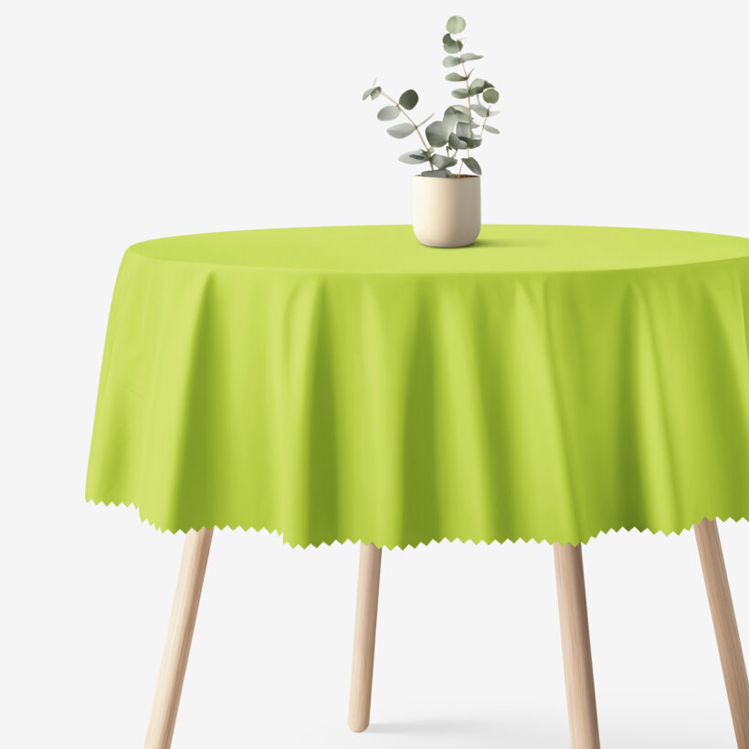 Runde Ostern Tischdecke Teflon - grün