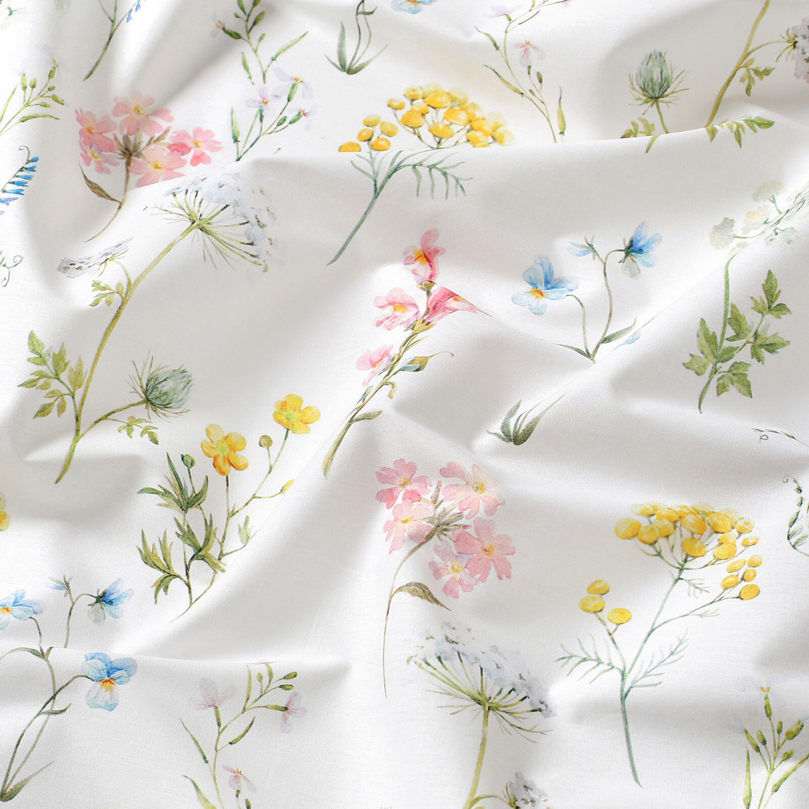 Baumwollstoff Deluxe - blühender Frühling