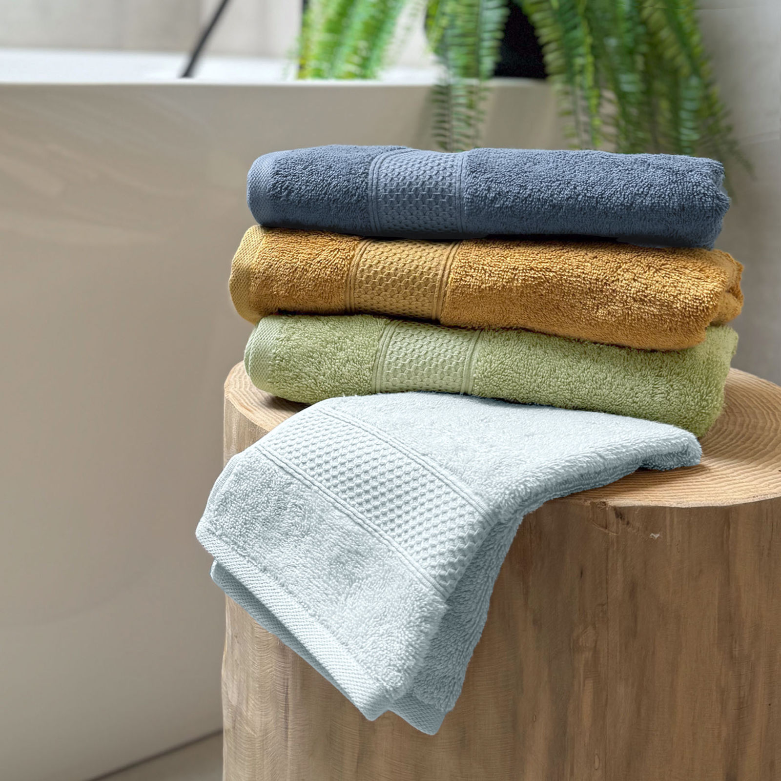 Bamboo Handtuch/Duschtücher Soft Lux - hellblau