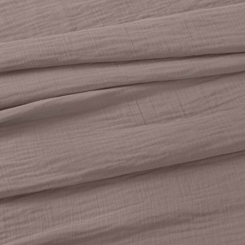 Musselinstoff – kaffeebraun