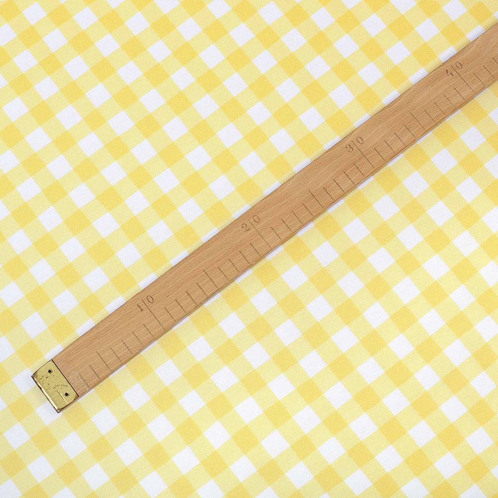 Teflonstoff für Tischdecken - gelbe Würfel