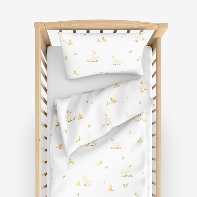 Ostern Bettwäsche für Babybetten aus Baumwolle - Enten