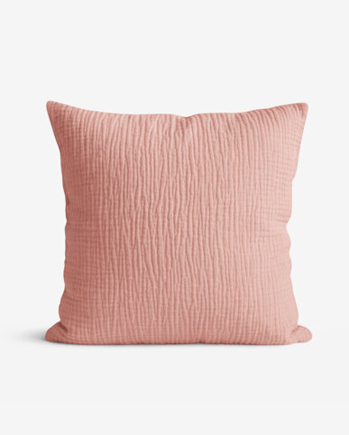 Musselin-Kissenbezug – pfirsich