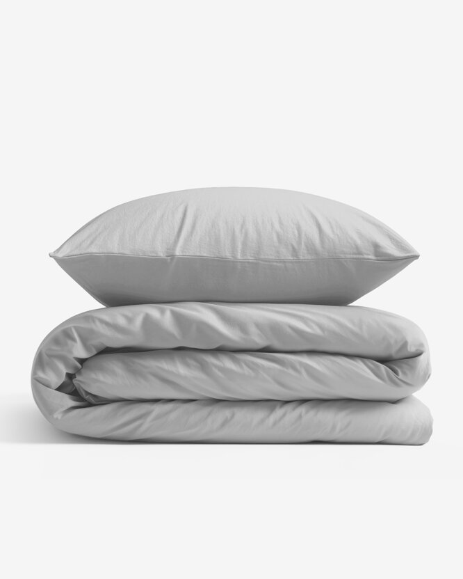 Bettwäsche aus Baumwolle - graue