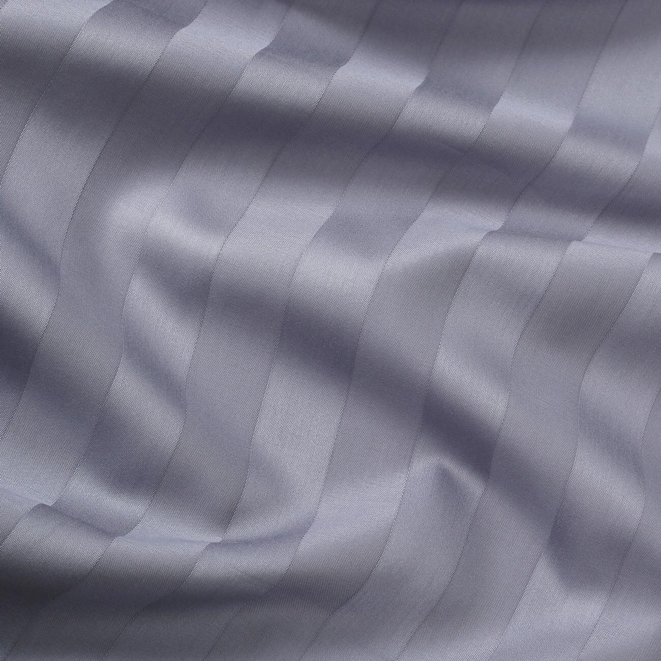 Damast - dunkelgraue Streifen mit Satin-Glanz