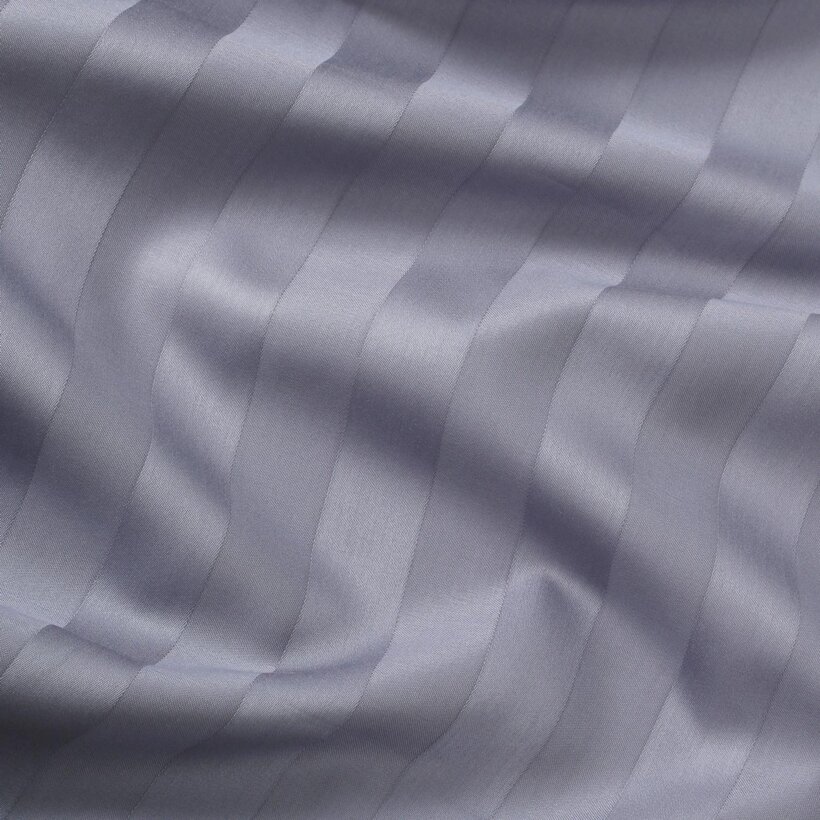 Damast - dunkelgraue Streifen mit Satin-Glanz