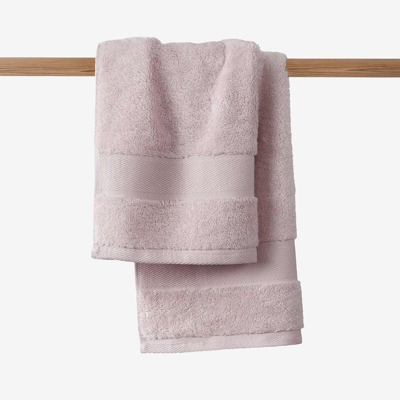 Bambus-Handtuch/Badetuch - altrosa