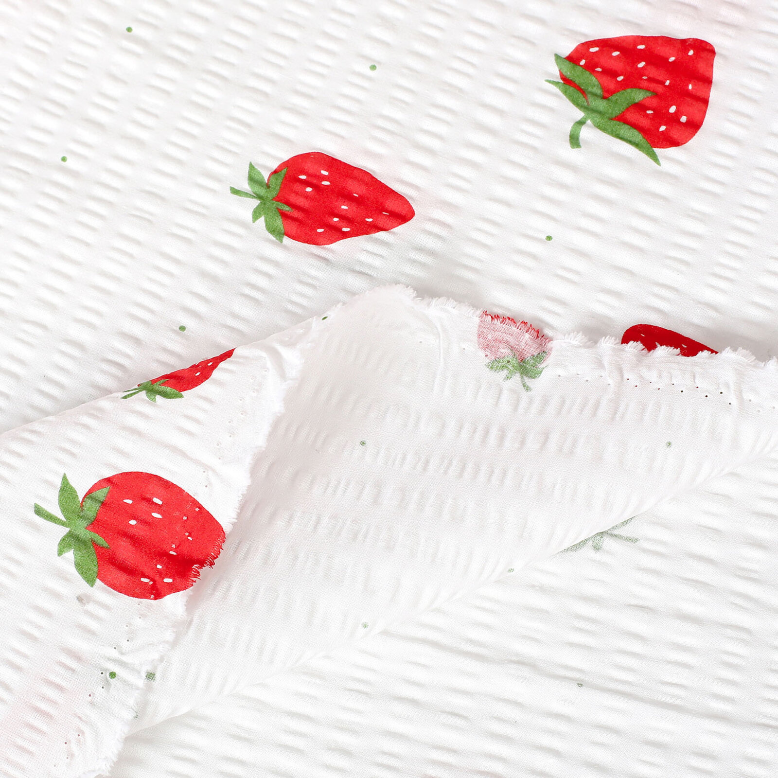 Seersucker - Erdbeeren