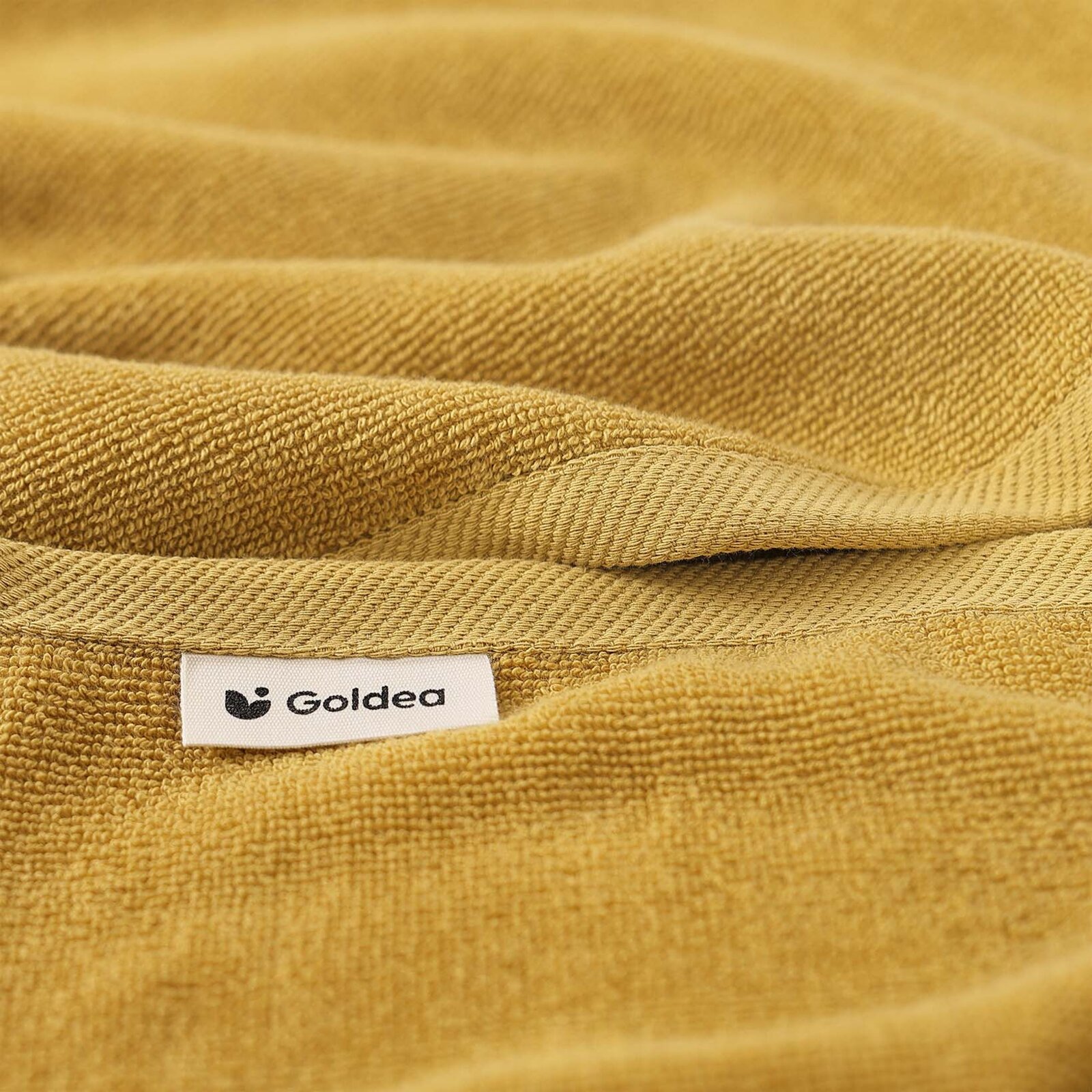 Frottierhandtuch/Duschtuch Soft ohne Bordüre – senfgelb