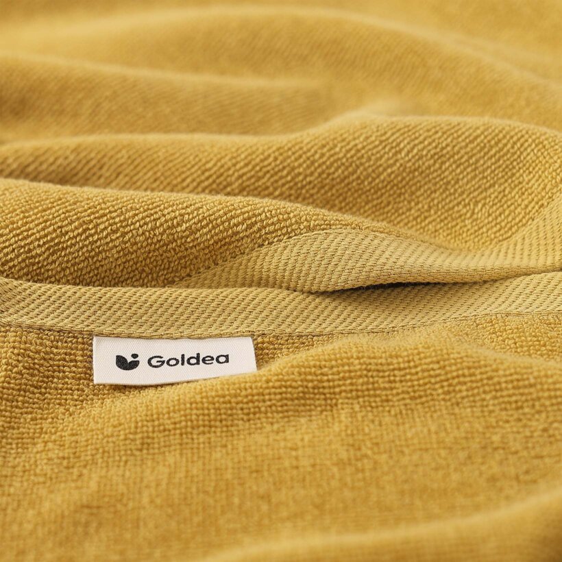 Frottierhandtuch/Duschtuch Soft ohne Bordüre – senfgelb