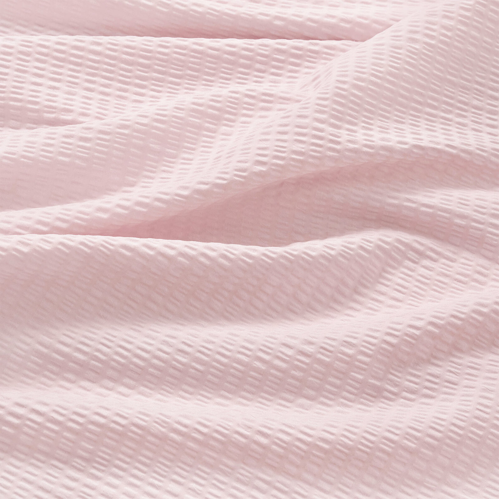 Seersucker Bettwäsche - puderrosa