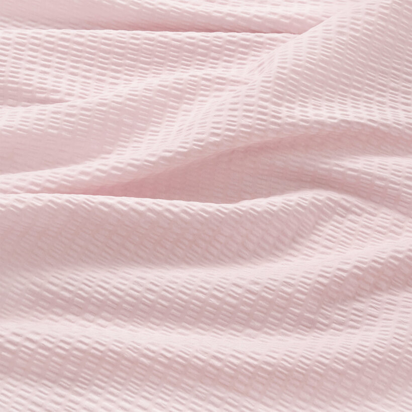 Seersucker Bettwäsche - puderrosa