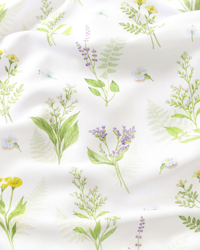 Dekorativer Kissenbezug - Waldblumen