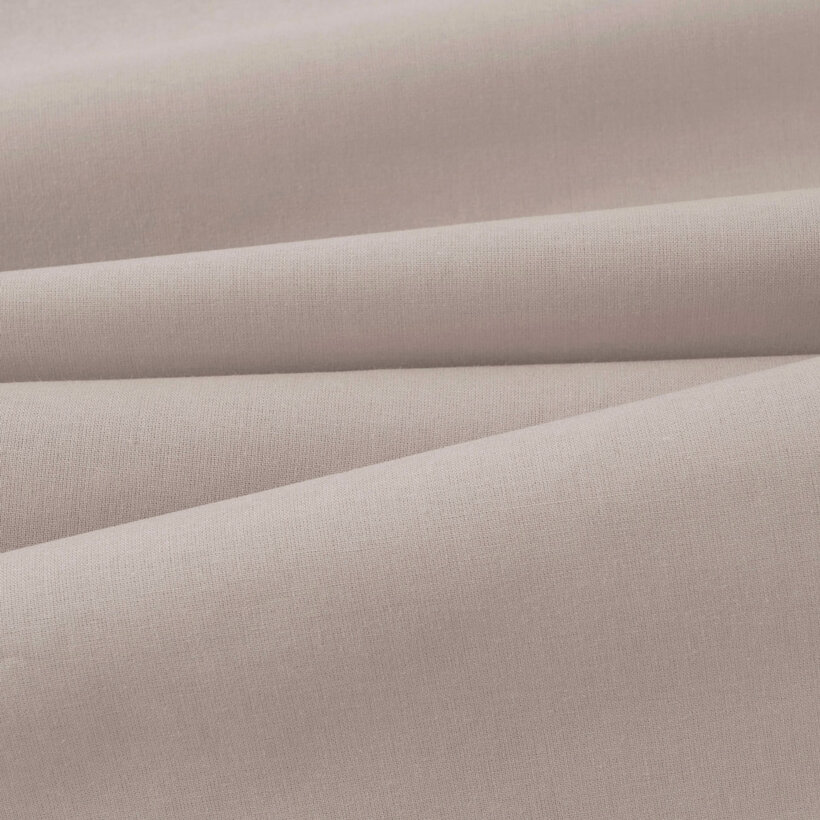 Ovale Tischdecke aus 100% Baumwolle - graubraun