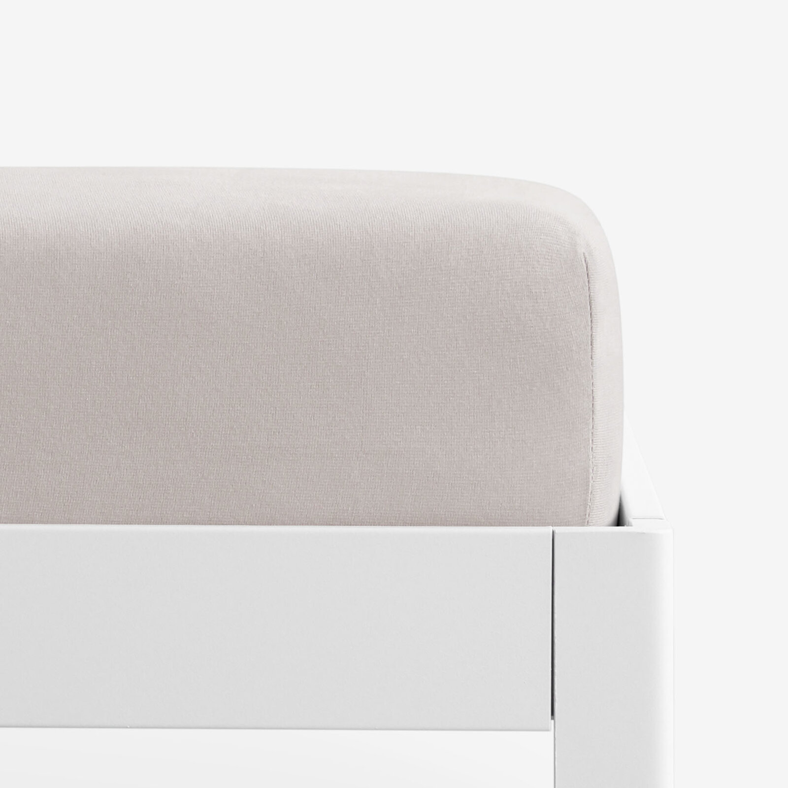 Bettlaken Jersey mit Gummiband - graubraun