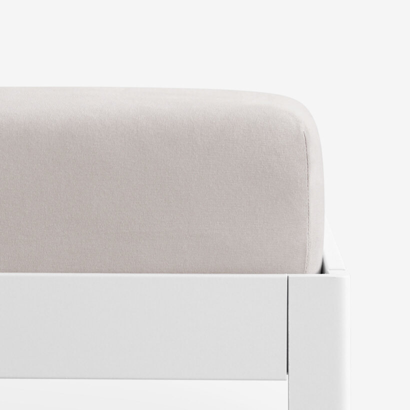 Bettlaken Jersey mit Gummiband - graubraun