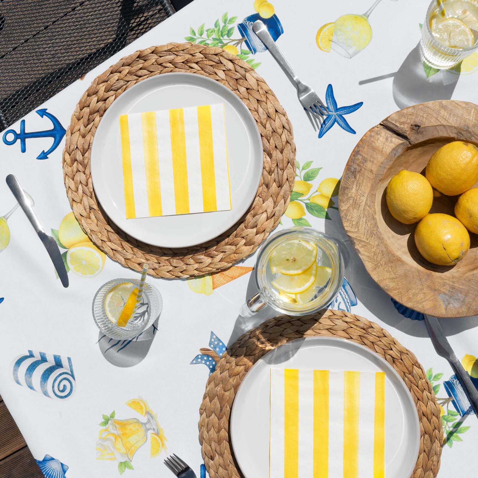 Eckige Tischdecke Teflon - italienischer Sommer