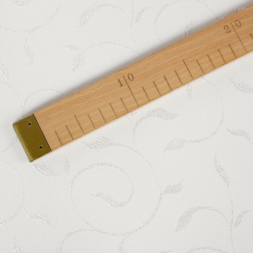 Teflonstoff für Tischdecken – creme mit großen Ornamenten