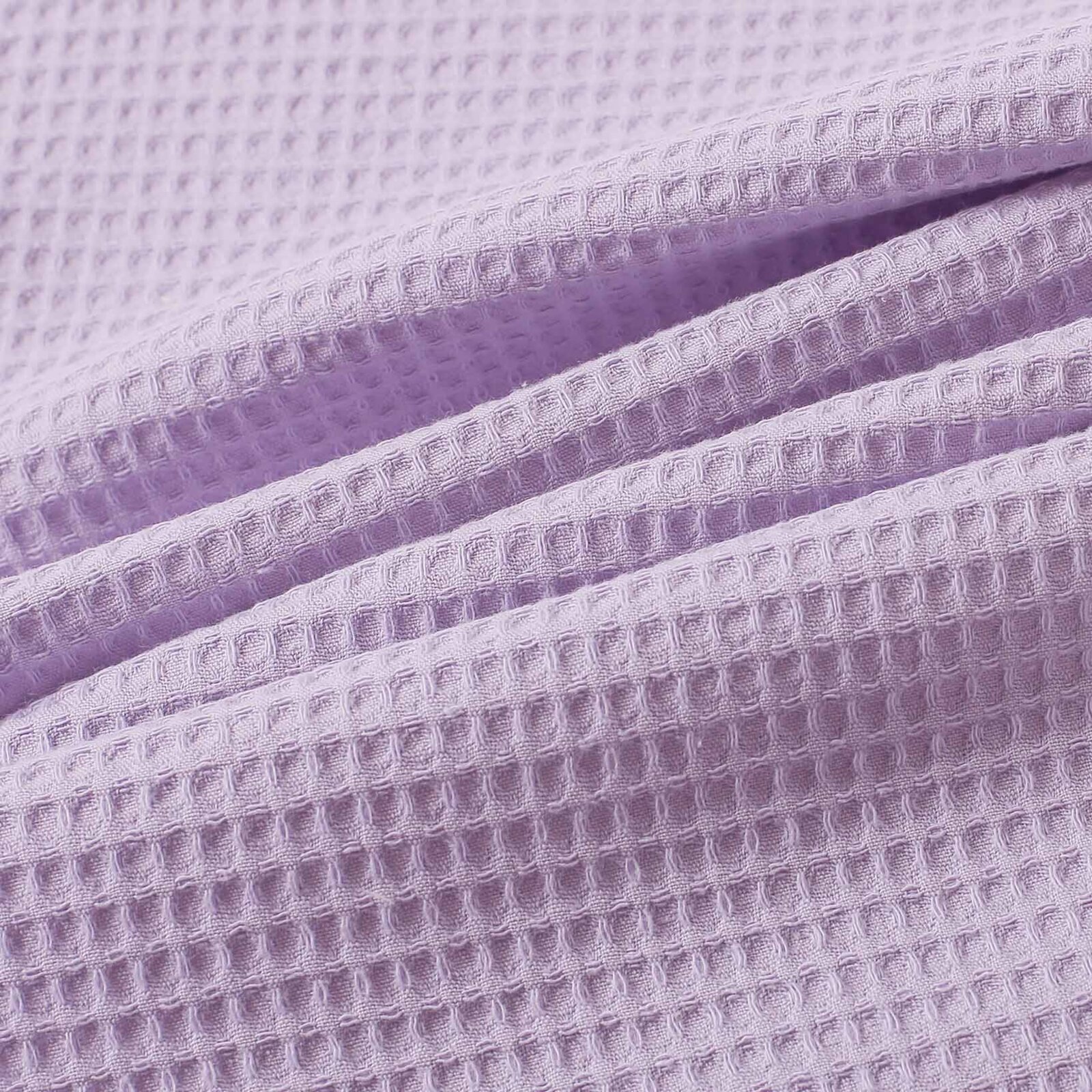 Waffel-Geschirrtuch mit Stickerei - Lavendel auf Lila