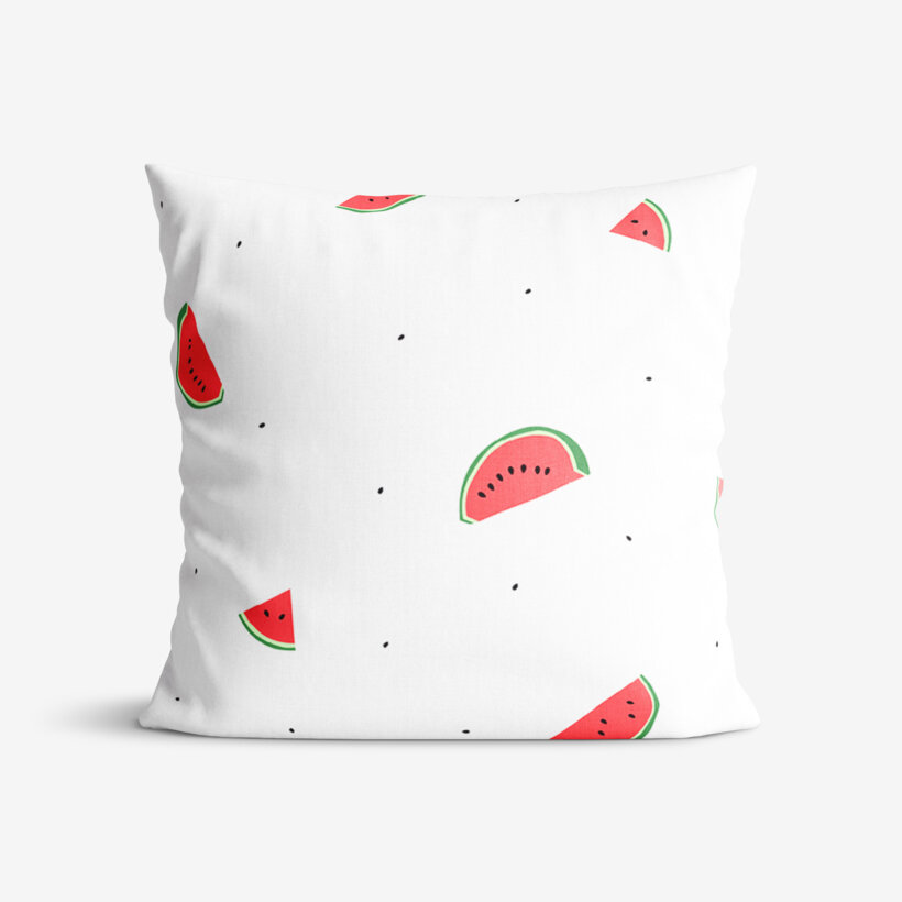 Kissenbezug aus Baumwolle - Melone