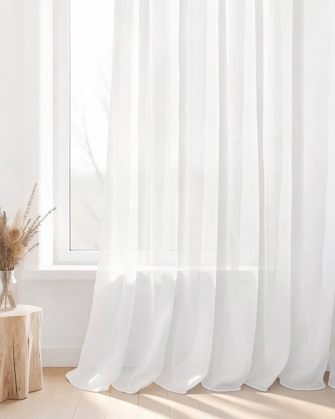 Glatter Voile – Weiß