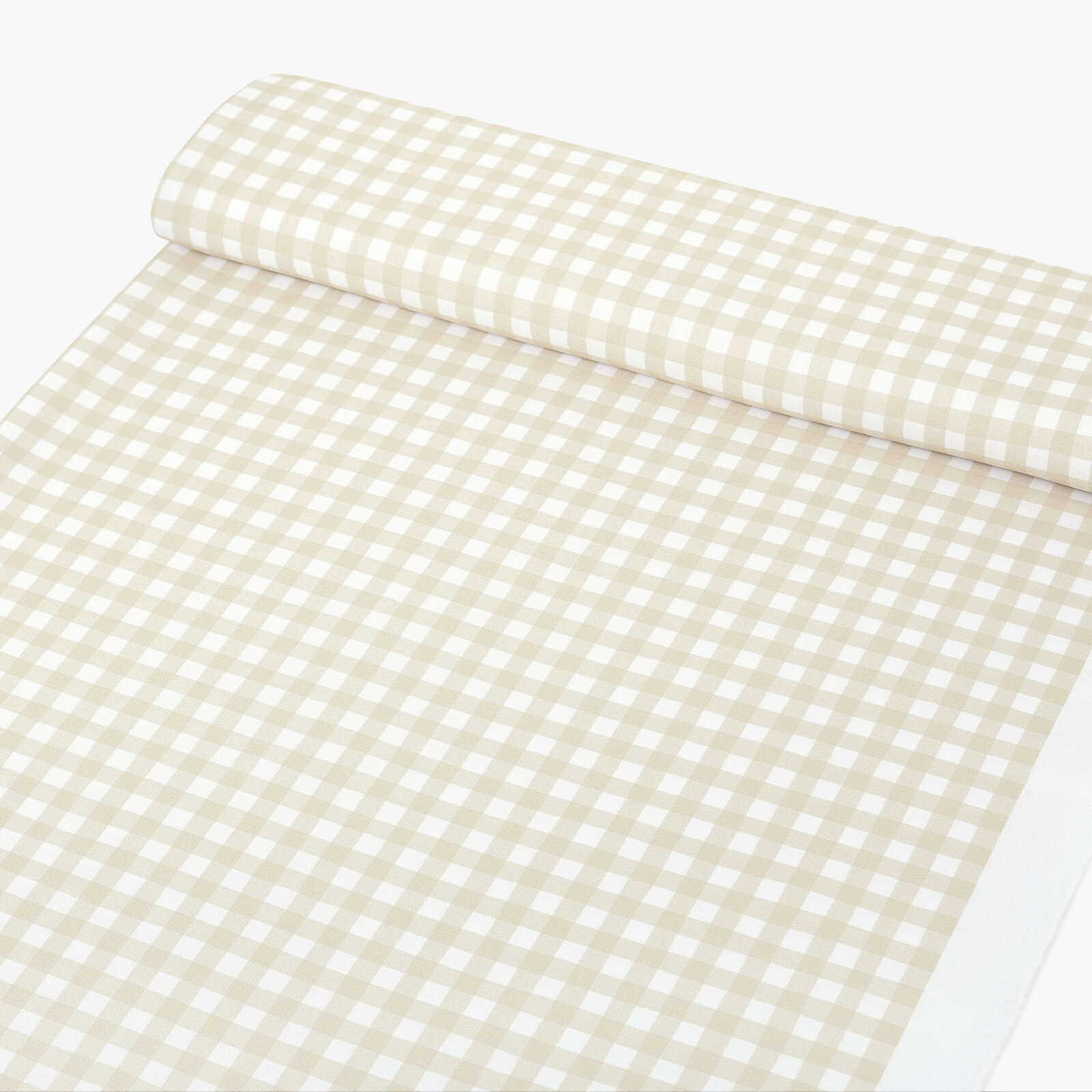 Teflonstoff für Tischdecken - beige Würfel