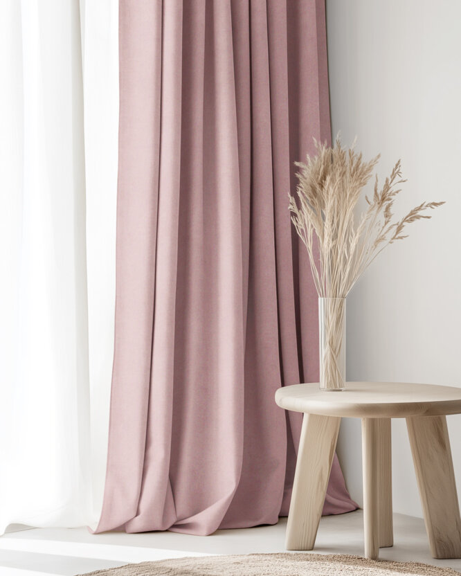 Dekorativer Vorhang Marbella - altrosa