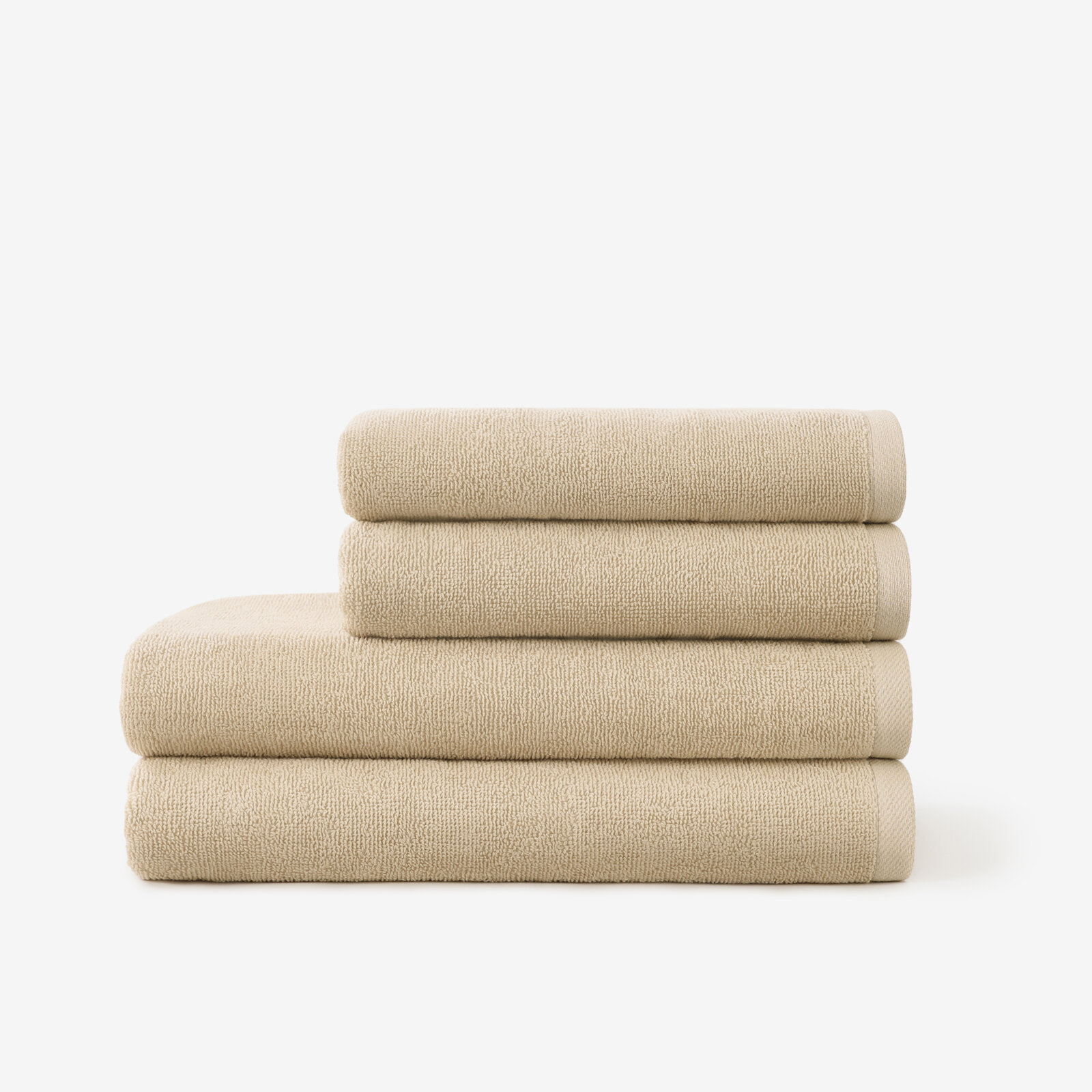 Frottierhandtuch/Duschtuch Soft ohne Bordüre – beige