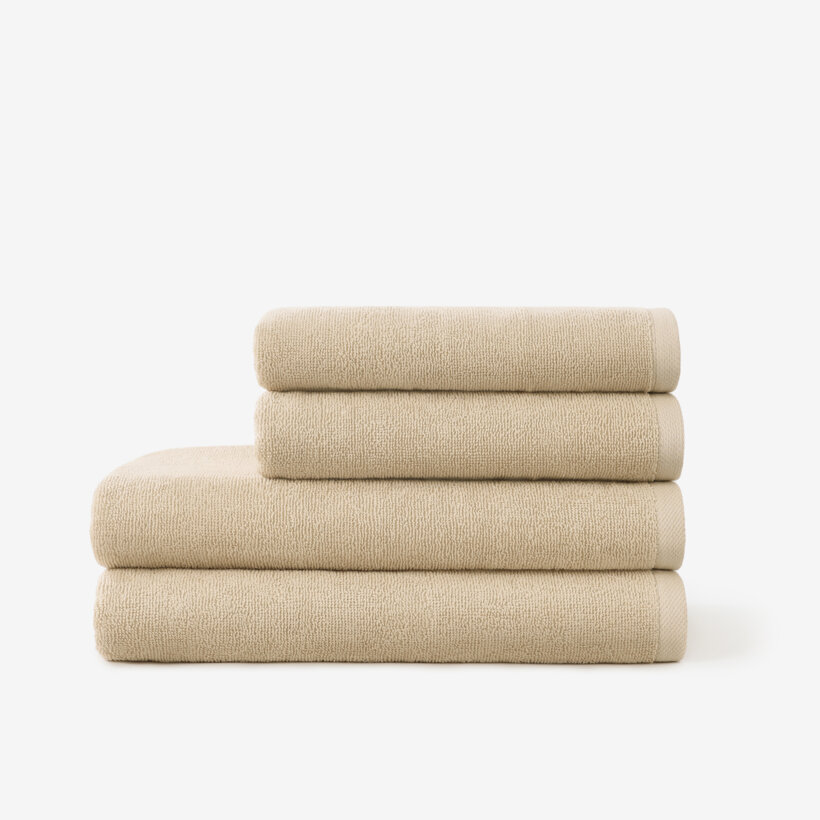 Frottierhandtuch/Duschtuch Soft ohne Bordüre – beige