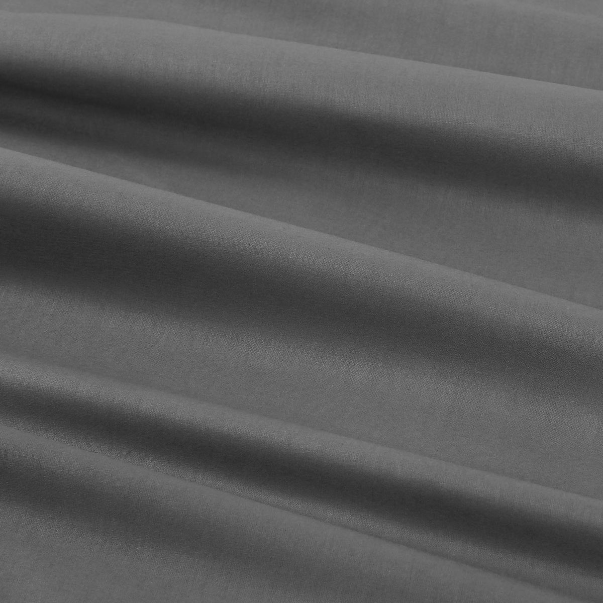 Ovale Tischdecke aus 100% Baumwolle - dunkelgrau
