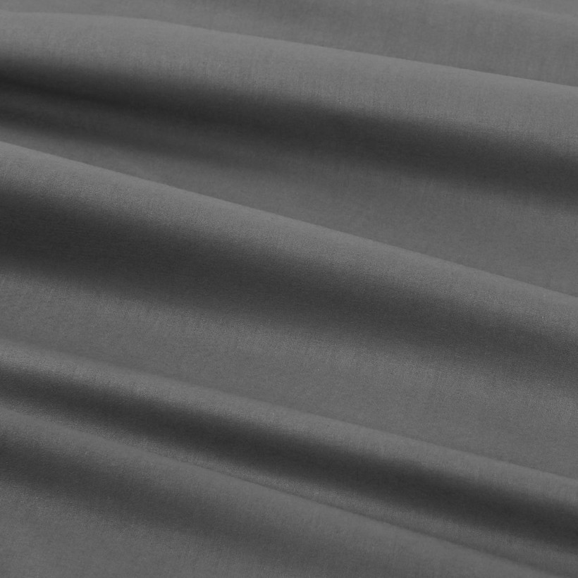 Ovale Tischdecke aus 100% Baumwolle - dunkelgrau