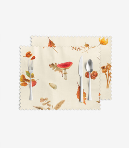 Tischset Teflon - Herbstliche Natur- 2 Stück