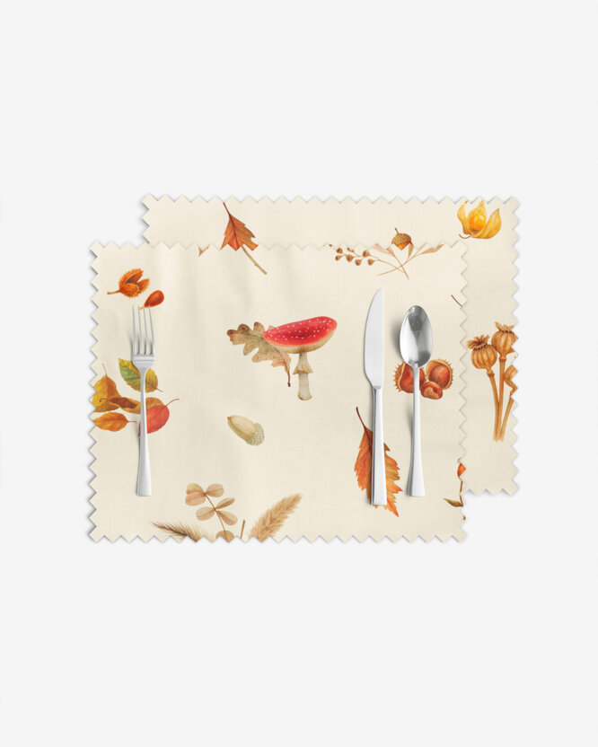 Tischset Teflon - Herbstliche Natur- 2 Stück