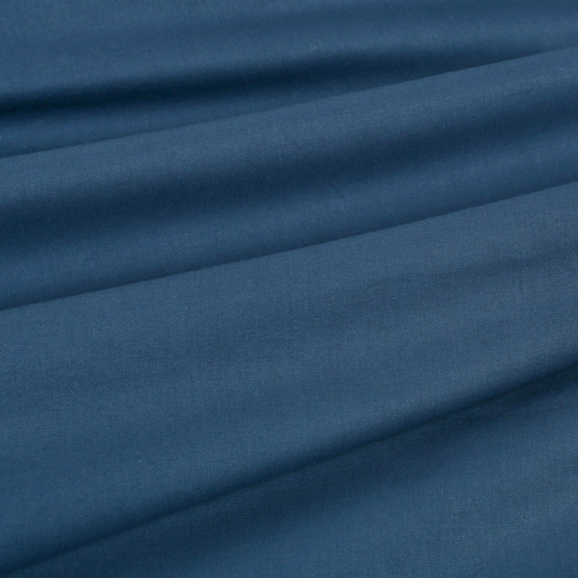 Baumwollstoff einfarbig Suzy - marineblau