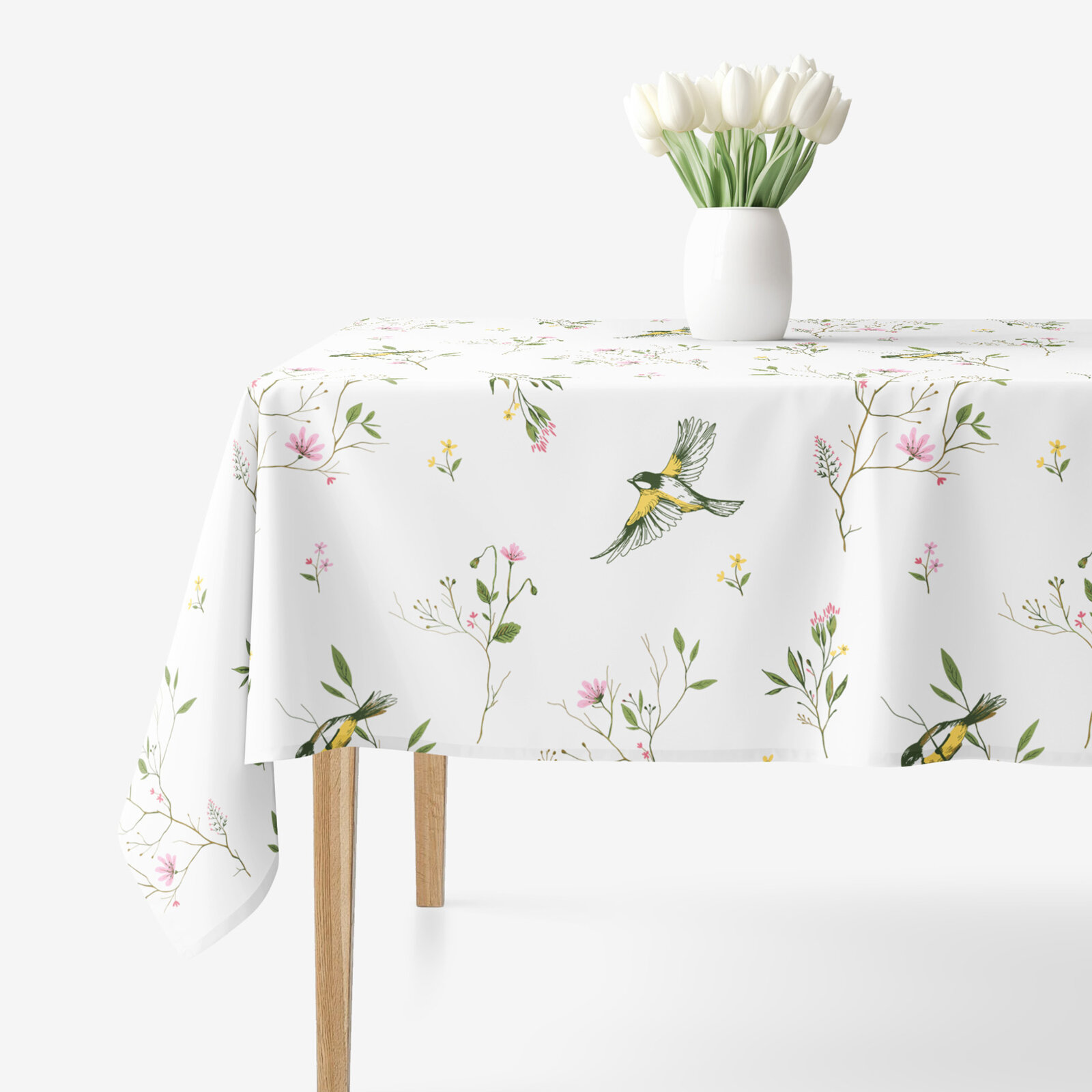 Eckige Tischdecke 100% Baumwolle - Leben in der Natur