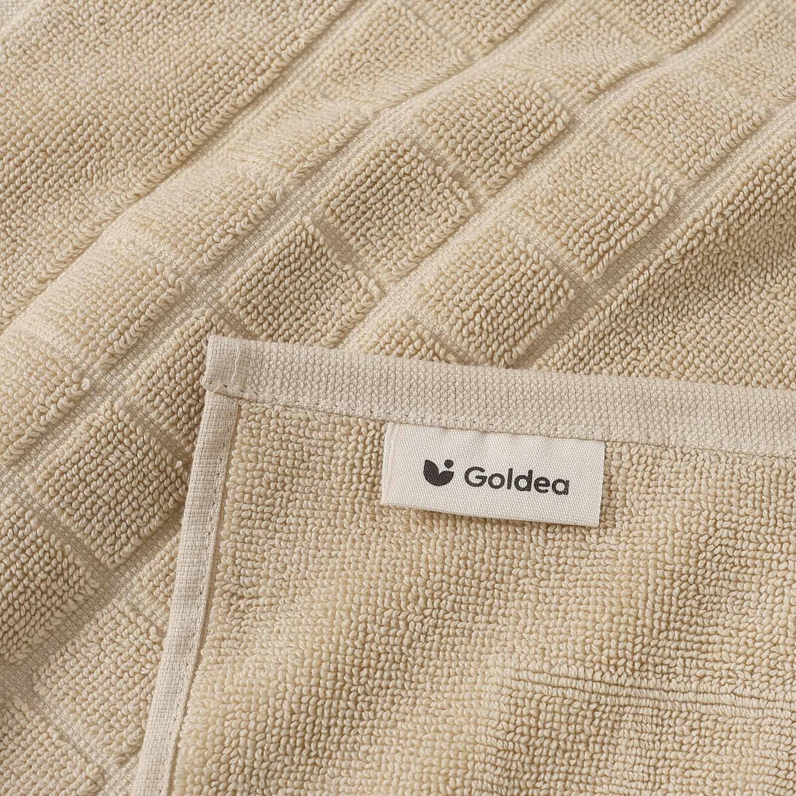 Frottier-Badematte Mozaika – beige