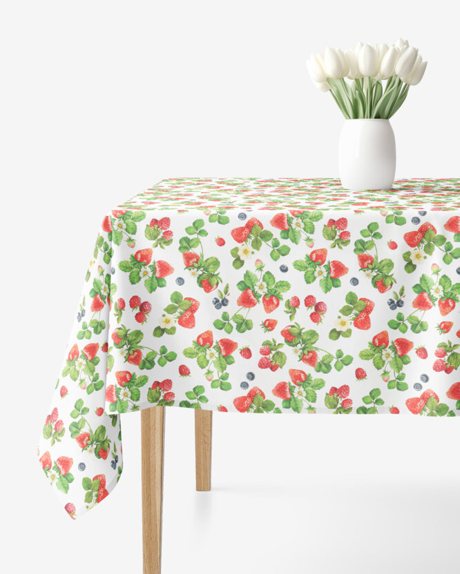 Eckige Tischdecke Valencia - Waldfrüchte