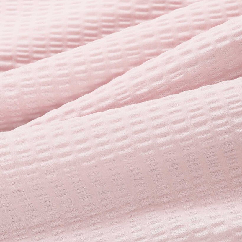 Kinder - Seersucker Bettwäsche Duo - rosa Schleifen mit Puderrosa