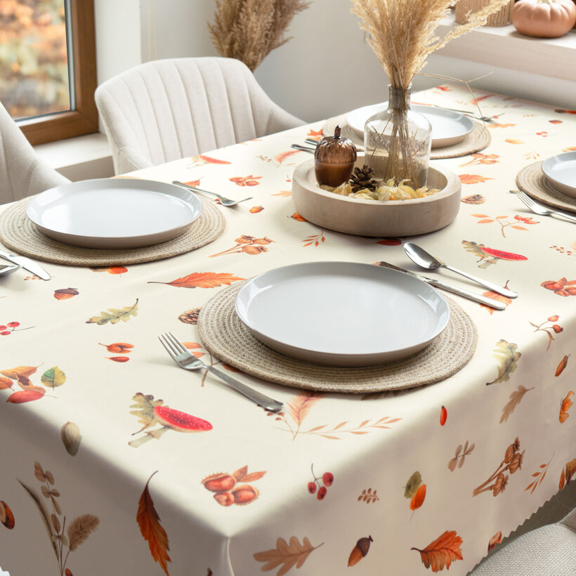Eckige Tischdecke Teflon - Herbstliche Natur