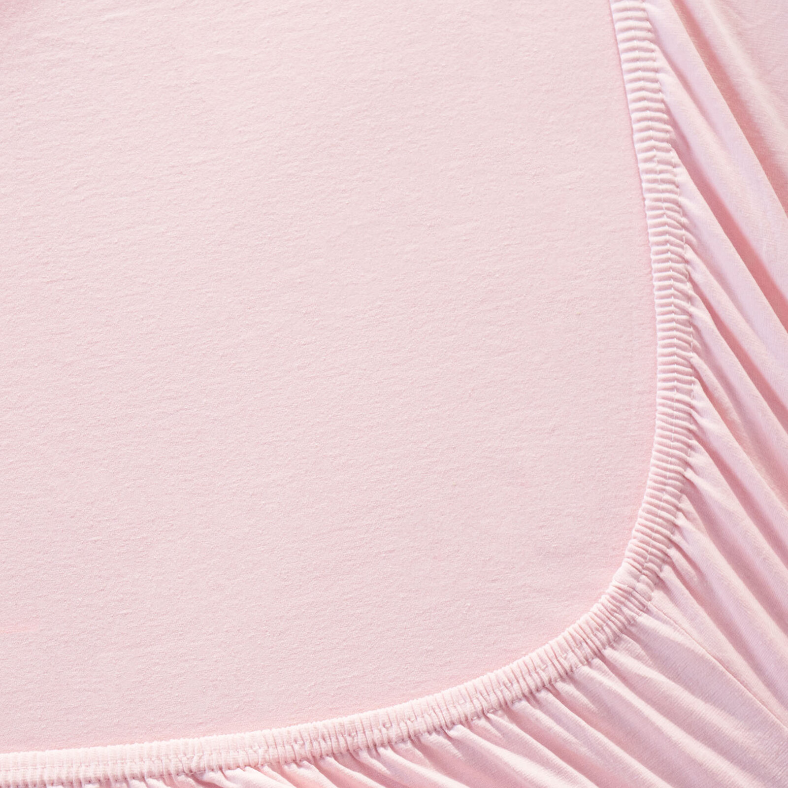 Bettlaken Jersey mit Gummiband - pastellrosa