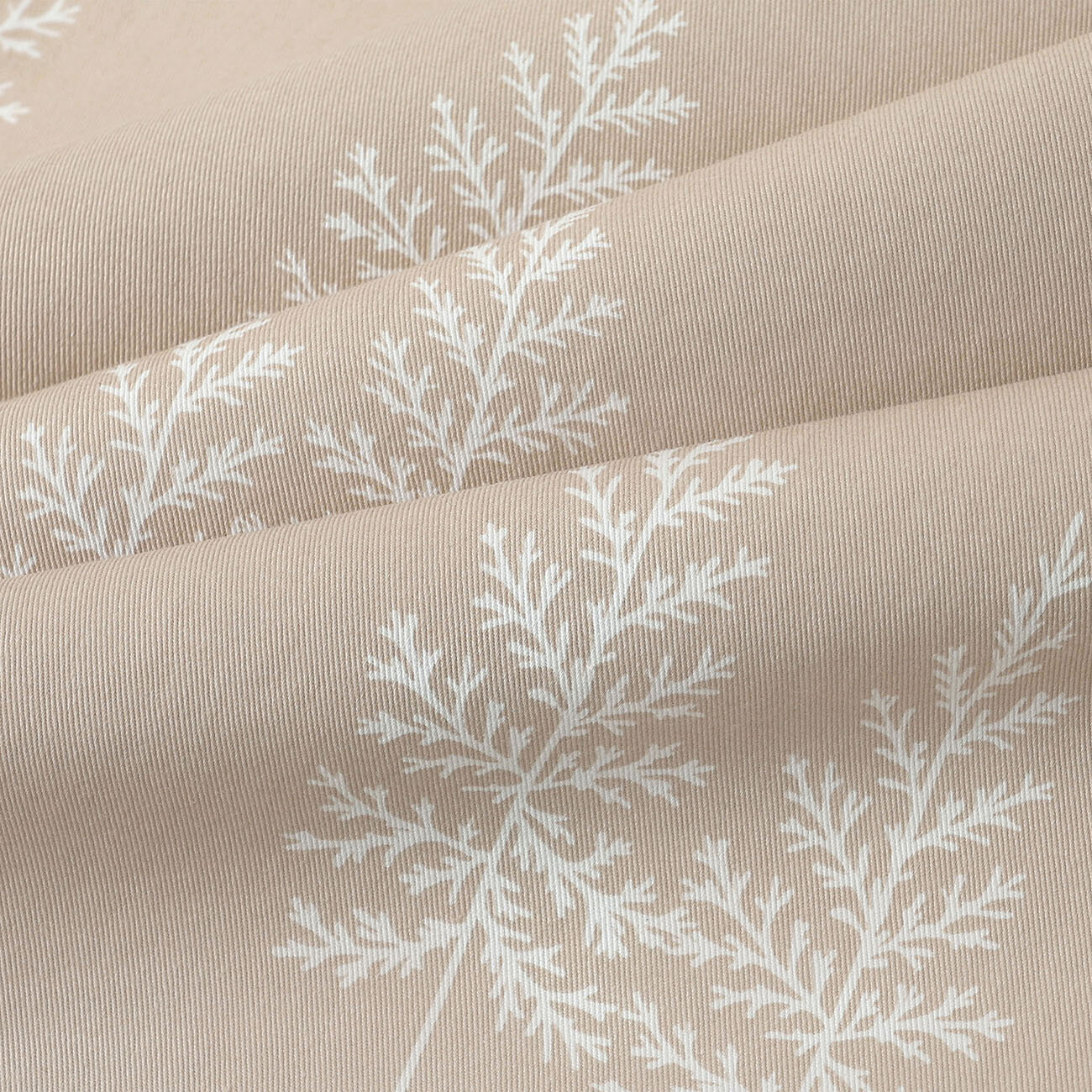 Eckige Tischdecke 100% Baumwollköper - Nordische Tannenbäume