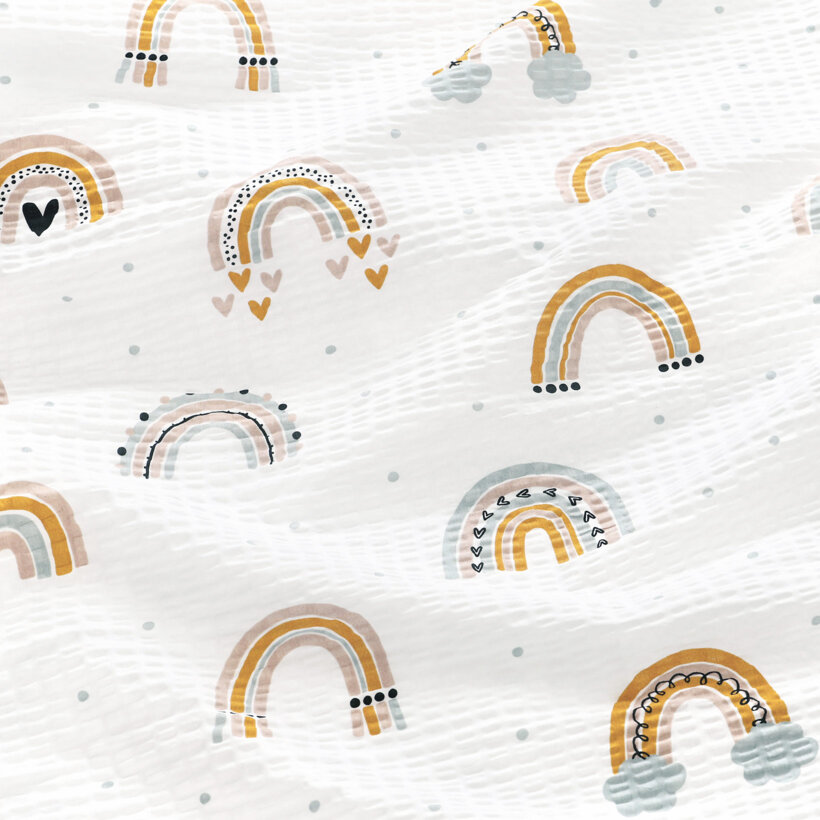 Seersucker - gemalte Regenbögen