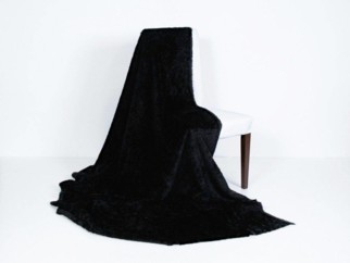 Plyš - metráž š. 150cm - TERAN 930 ČERNÝ