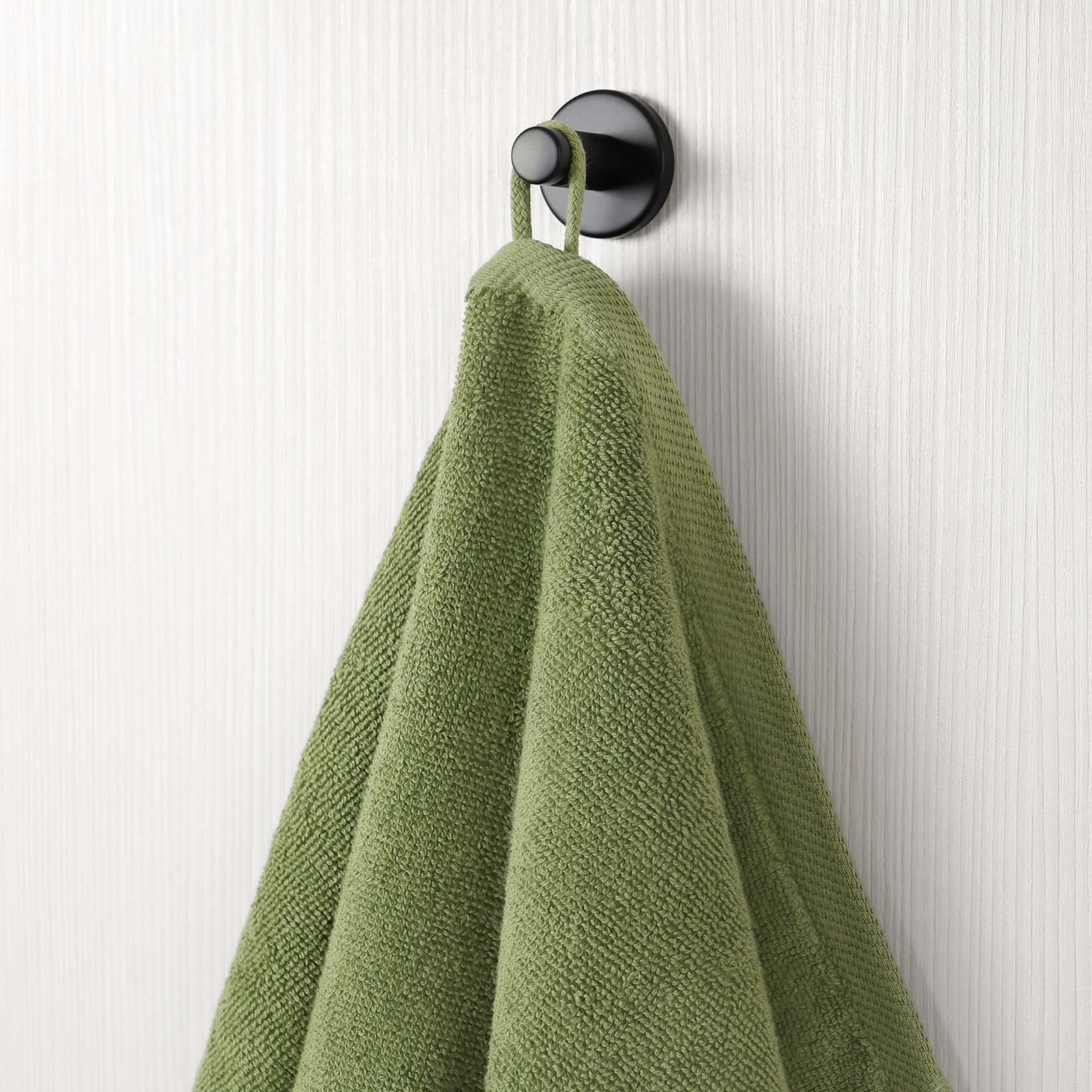 Frottierhandtuch/Duschtuch Soft ohne Bordüre – olivgrün